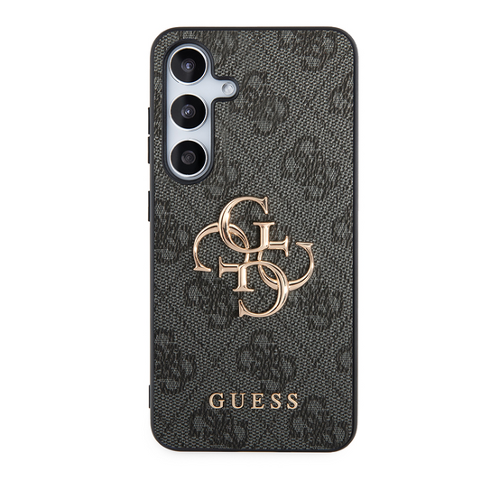 Hoes voor Samsung Galaxy S24+ S926, Guess, 4G Big Logo, Zwart, Herverpakt