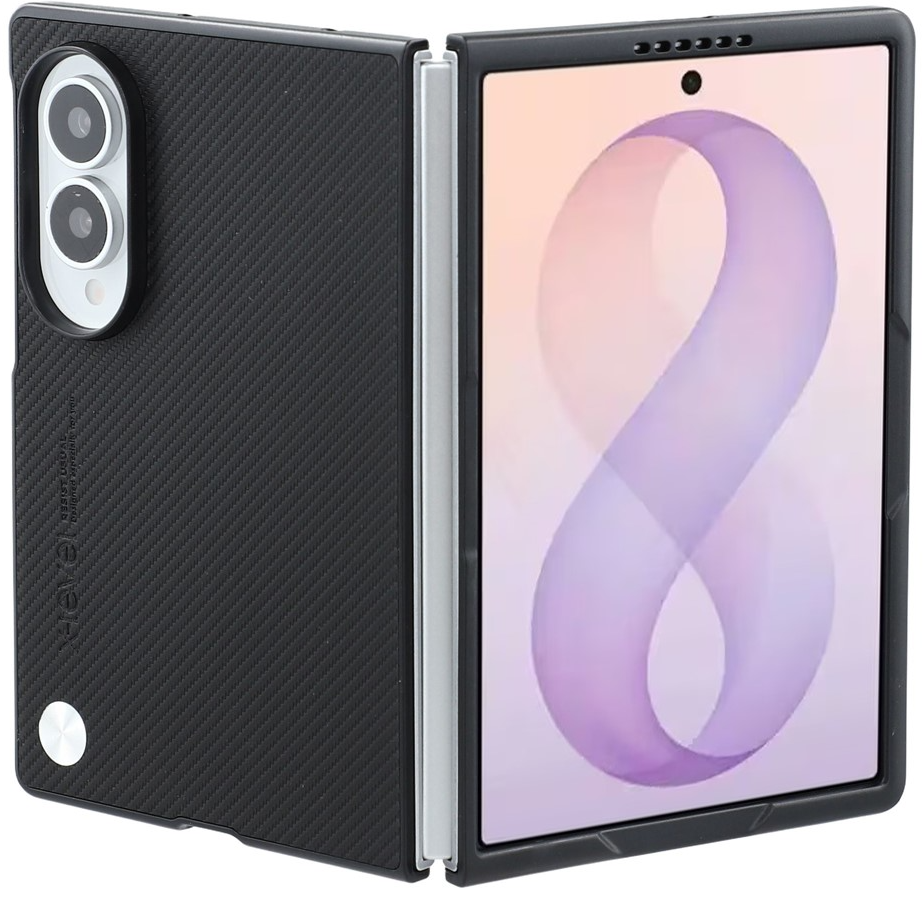 Hoesje voor Samsung Galaxy Z Fold8 F971, X-Level, Carbon, Zwart