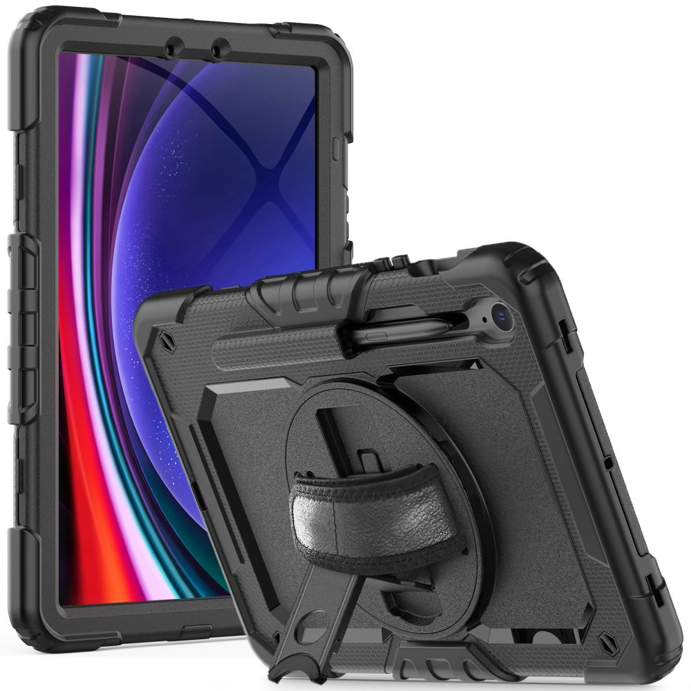 Hoes voor Samsung Galaxy Tab S10 Lite / Tab S10 FE / Tab S9 FE / Tab S9, Tech-Protect, Solid360, Zwart