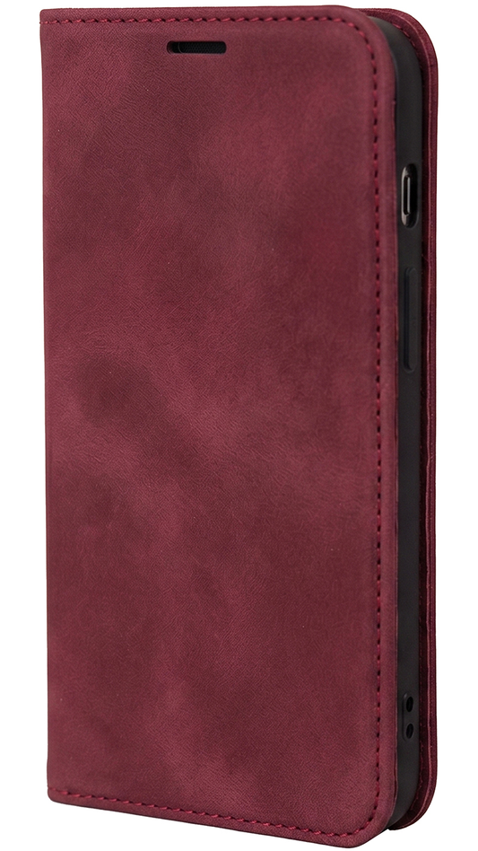 Hoesje voor Samsung Galaxy A18 5G A186 / A17 4G A175 / A17 5G A176 / A26 A266, OEM, Smart Suede, bordeauxrood