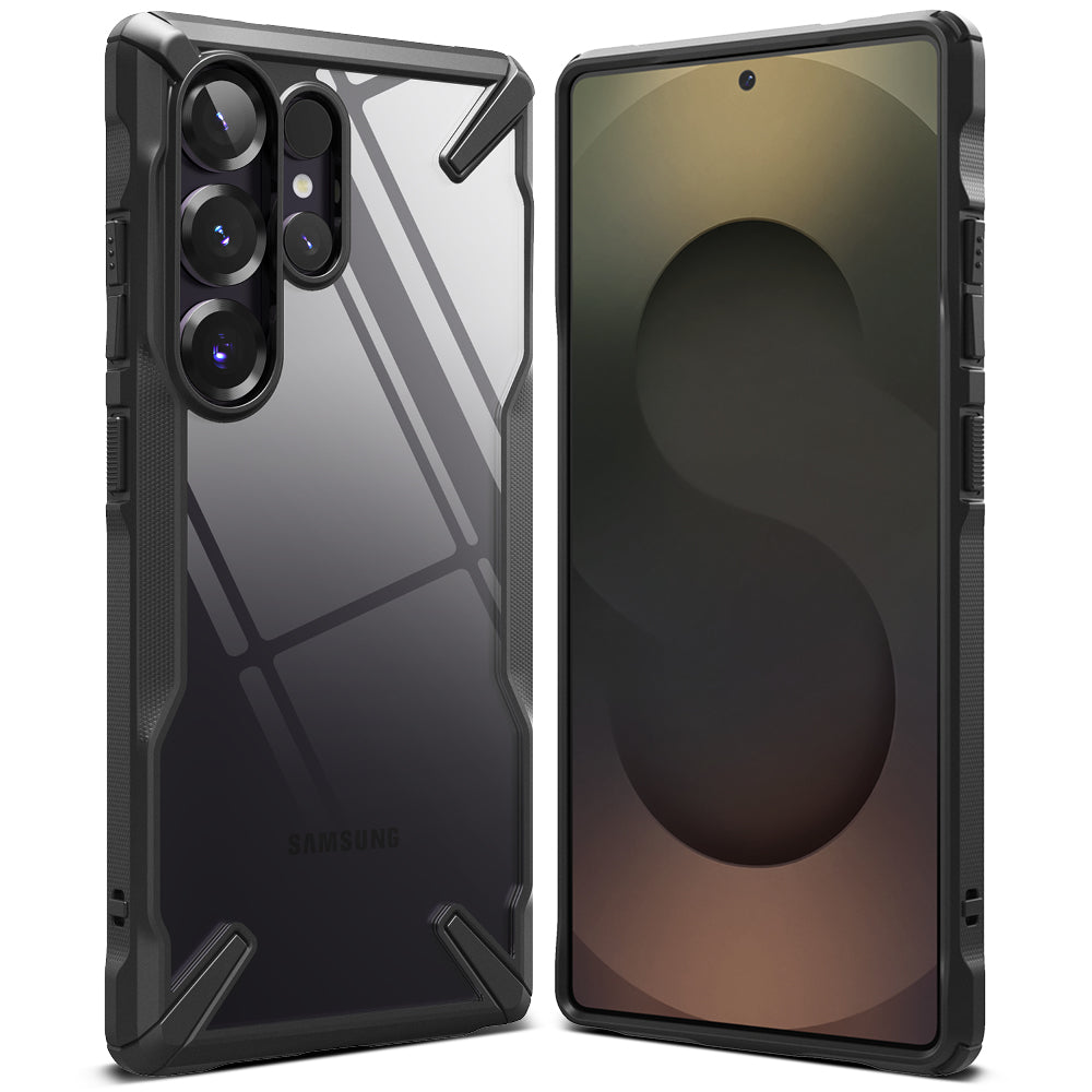 Hoesje voor Samsung Galaxy S25 Ultra S938, Ringke, Fusion X, Zwart