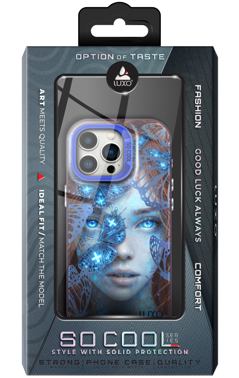 Hoes voor Samsung Galaxy A55 5G A556, LUXO So CooL, ArcadiA Butterfly Girl, Multicolor