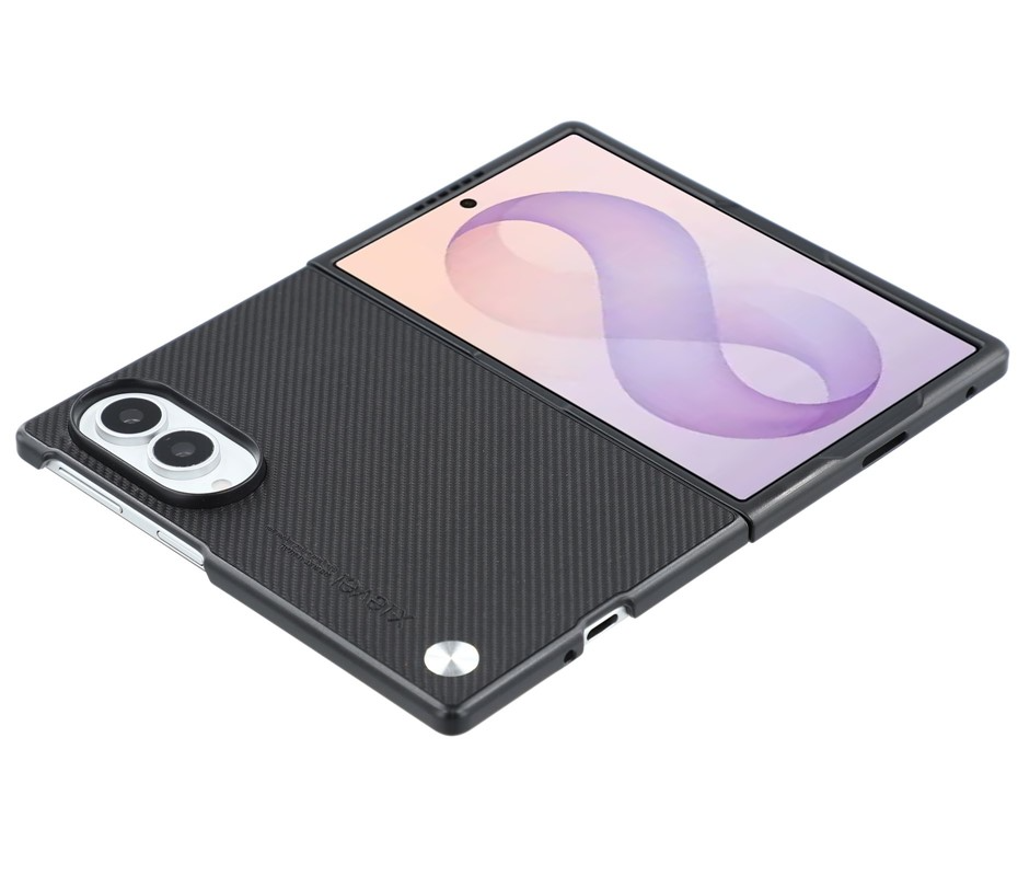 Hoesje voor Samsung Galaxy Z Fold8 F971, X-Level, Carbon, Zwart