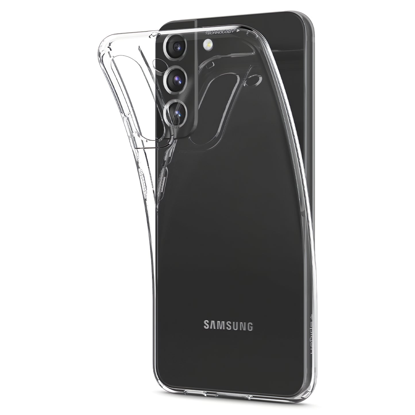 Hoesje voor Samsung Galaxy S22 5G S901, Spigen, Vloeibaar Kristal, Transparant 