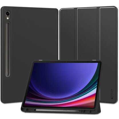 Beschermhoes voor Samsung Galaxy Tab S9, Tech-Protect, SC PEN, Zwart 