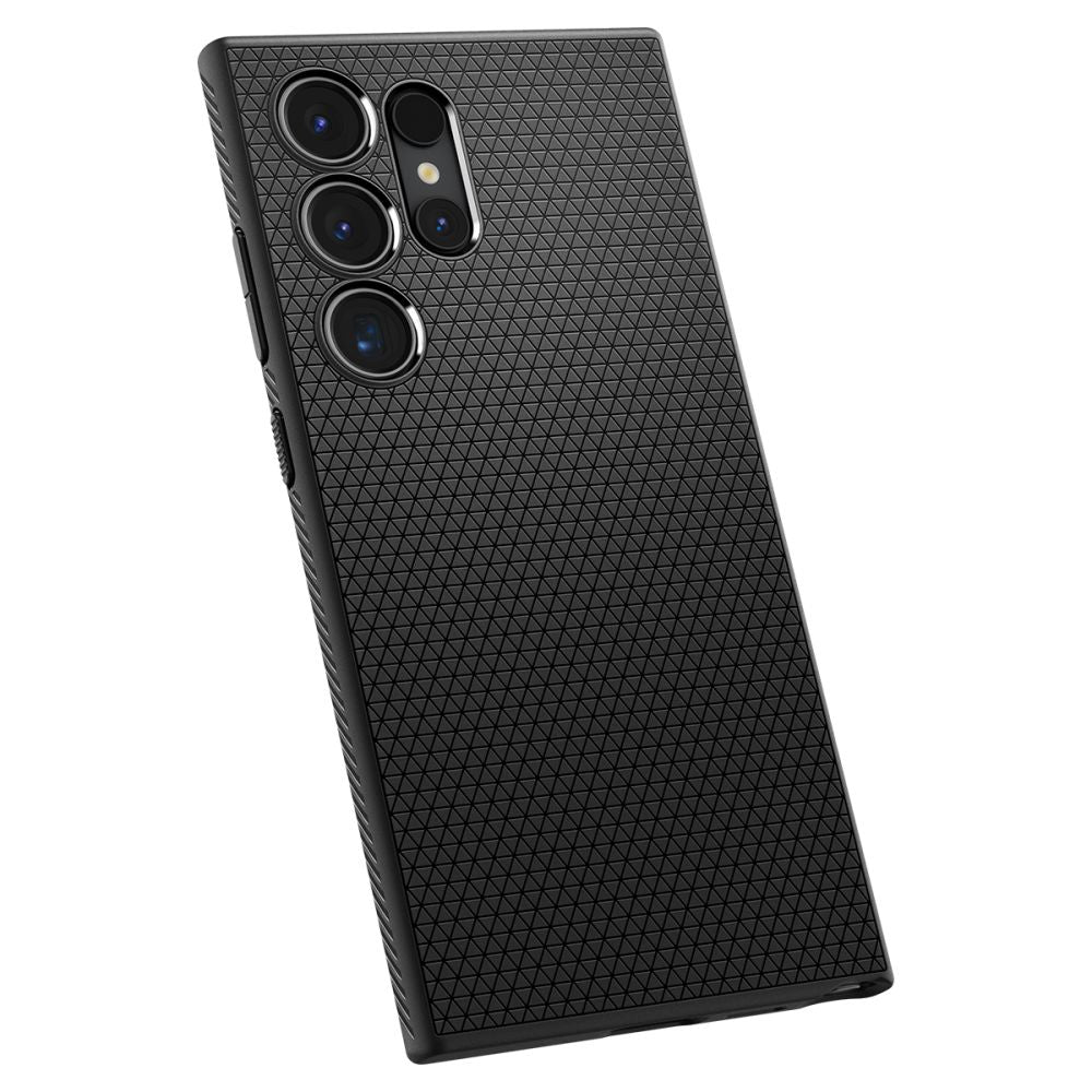 Hoesje voor Samsung Galaxy S24 Ultra S928, Spigen, Liquid Air, Zwart 