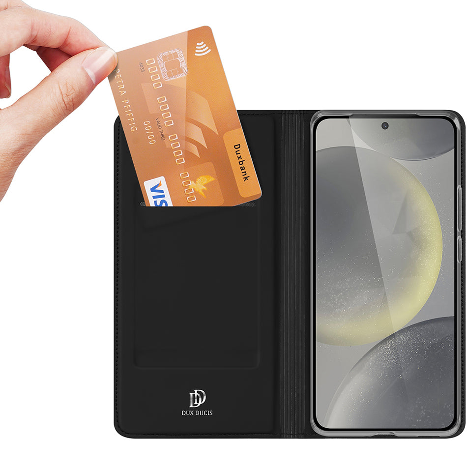 Hoes voor Samsung Galaxy S24 FE S721, DUX DUCIS, Skin Pro, Zwart