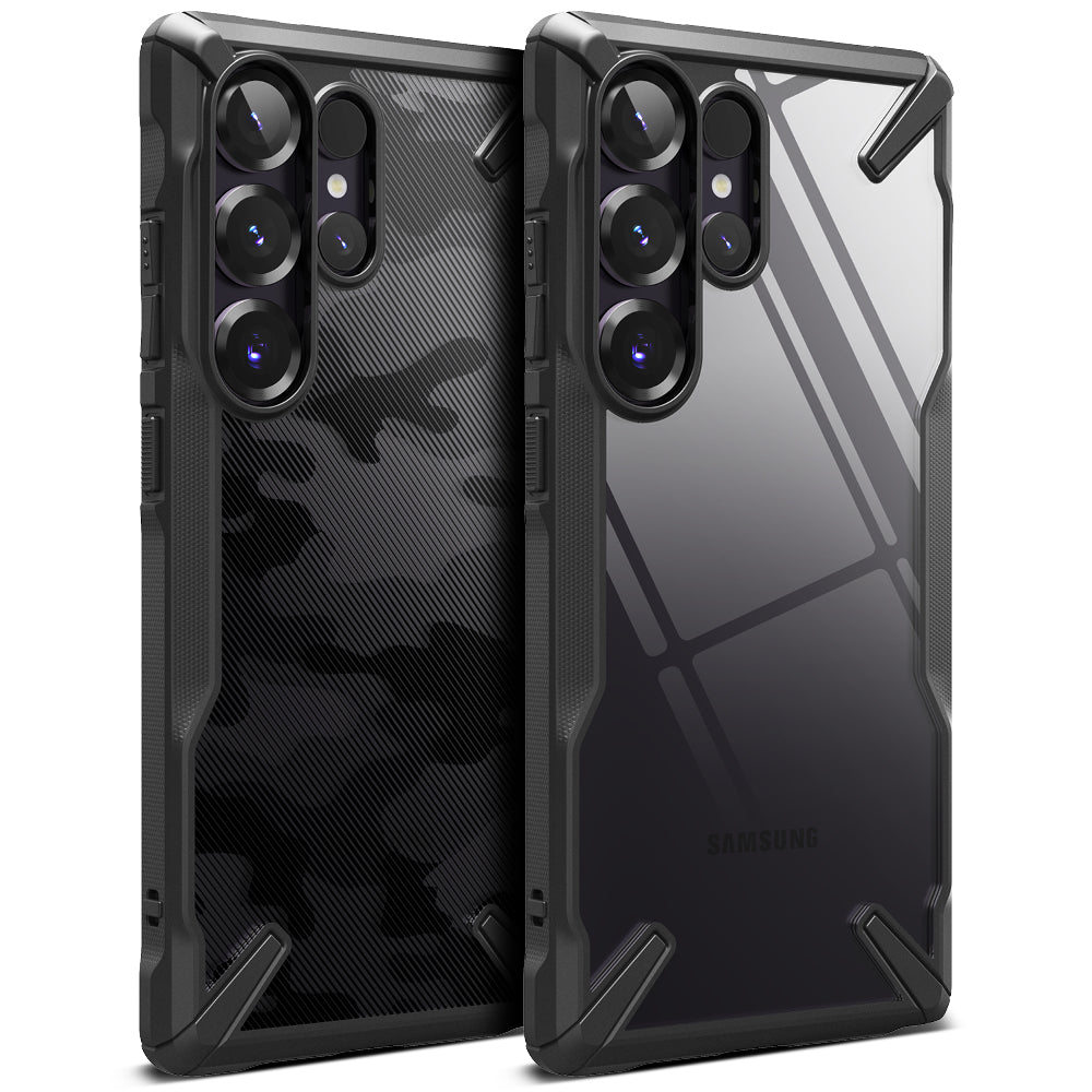 Hoesje voor Samsung Galaxy S25 Ultra S938, Ringke, Fusion X, Zwart