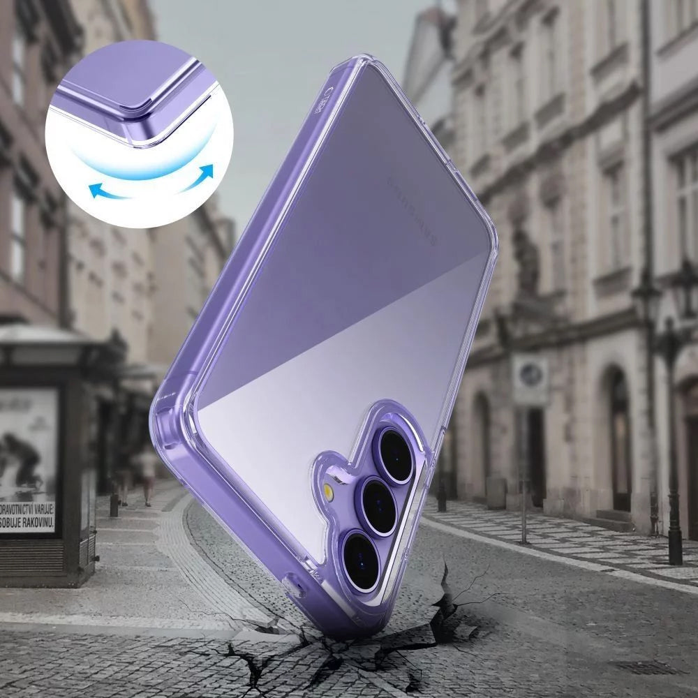 Hoes voor Samsung Galaxy S25 Edge S937, Tech-Protect, Flexair Hybrid, Transparant