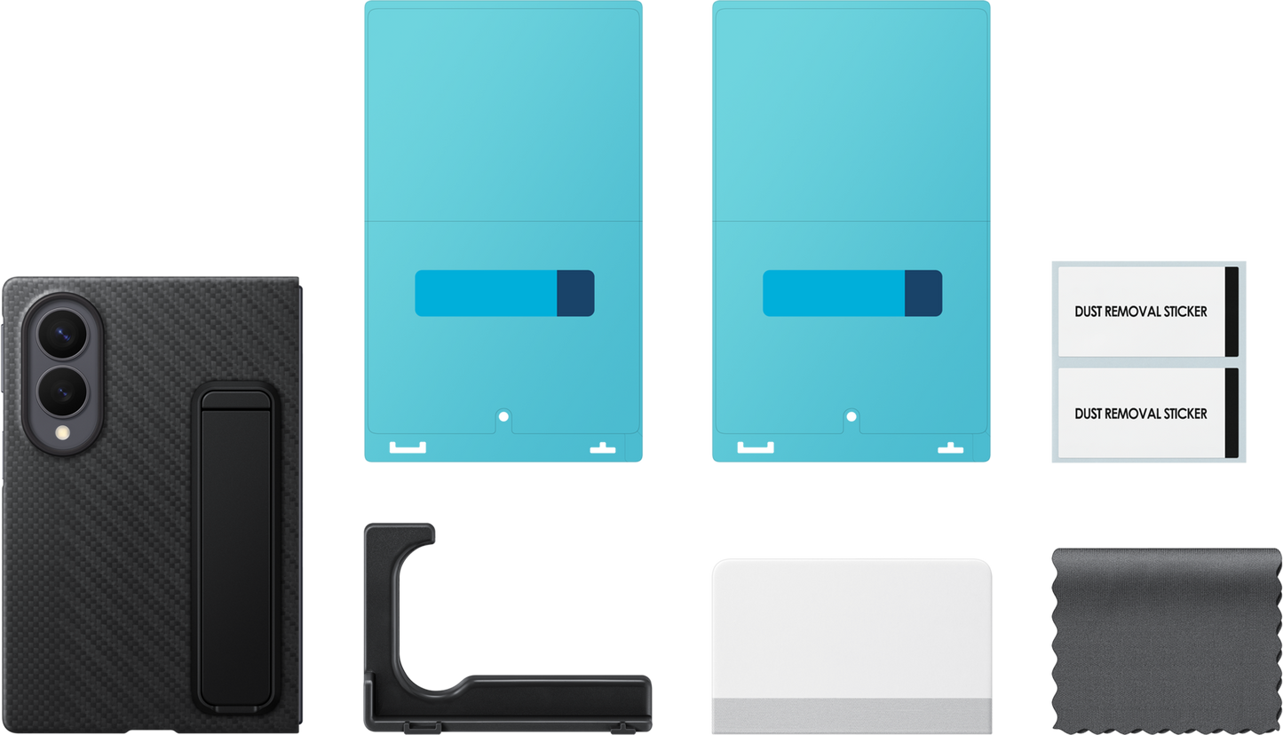 Hoes voor Samsung Galaxy Z Fold8 F971, Carbon Standing, Zwart EF-XF971SBEGWW