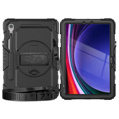 Hoes voor Samsung Galaxy Tab S10 Lite / Tab S10 FE / Tab S9 FE / Tab S9, Tech-Protect, Solid360, Zwart
