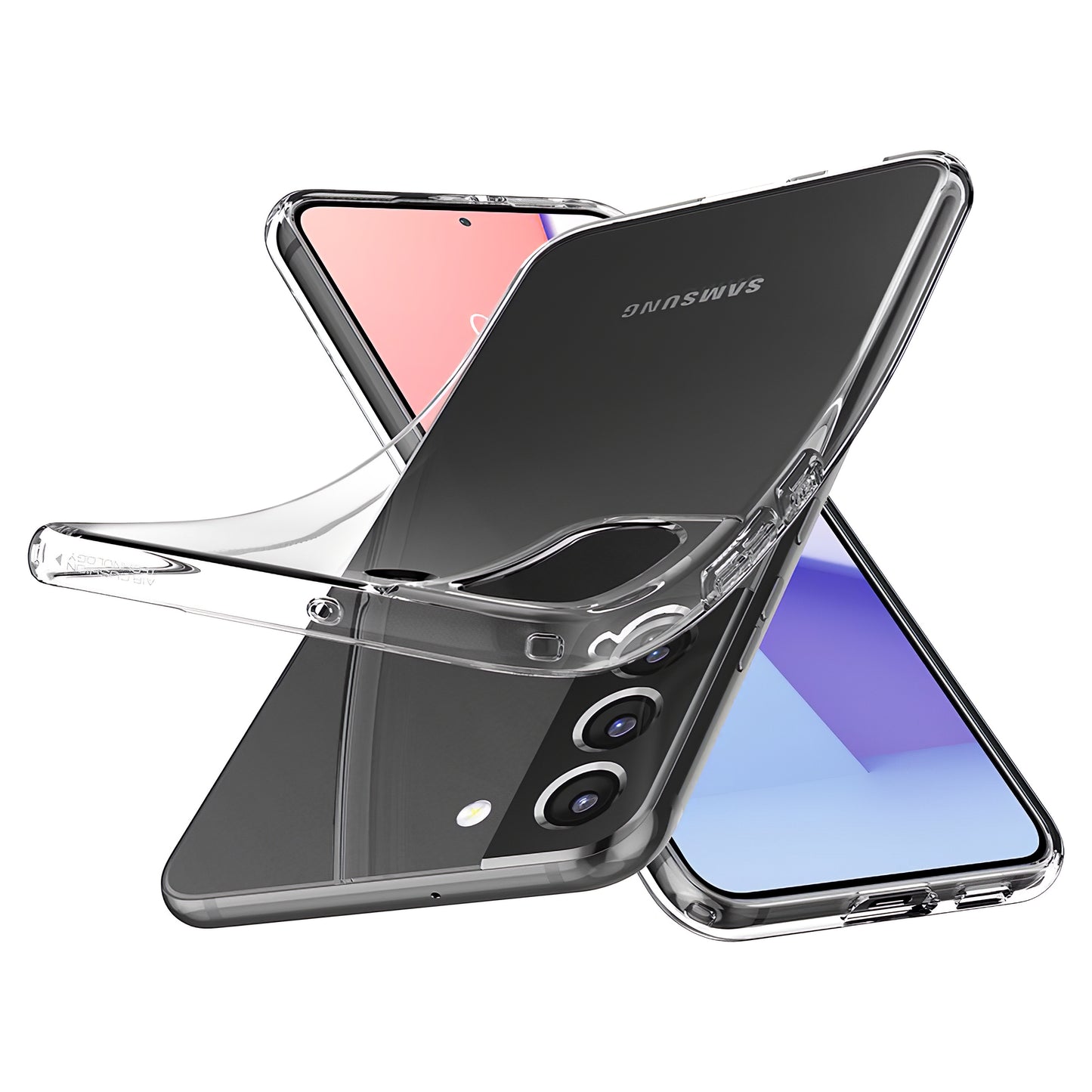 Hoesje voor Samsung Galaxy S22 5G S901, Spigen, Vloeibaar Kristal, Transparant 