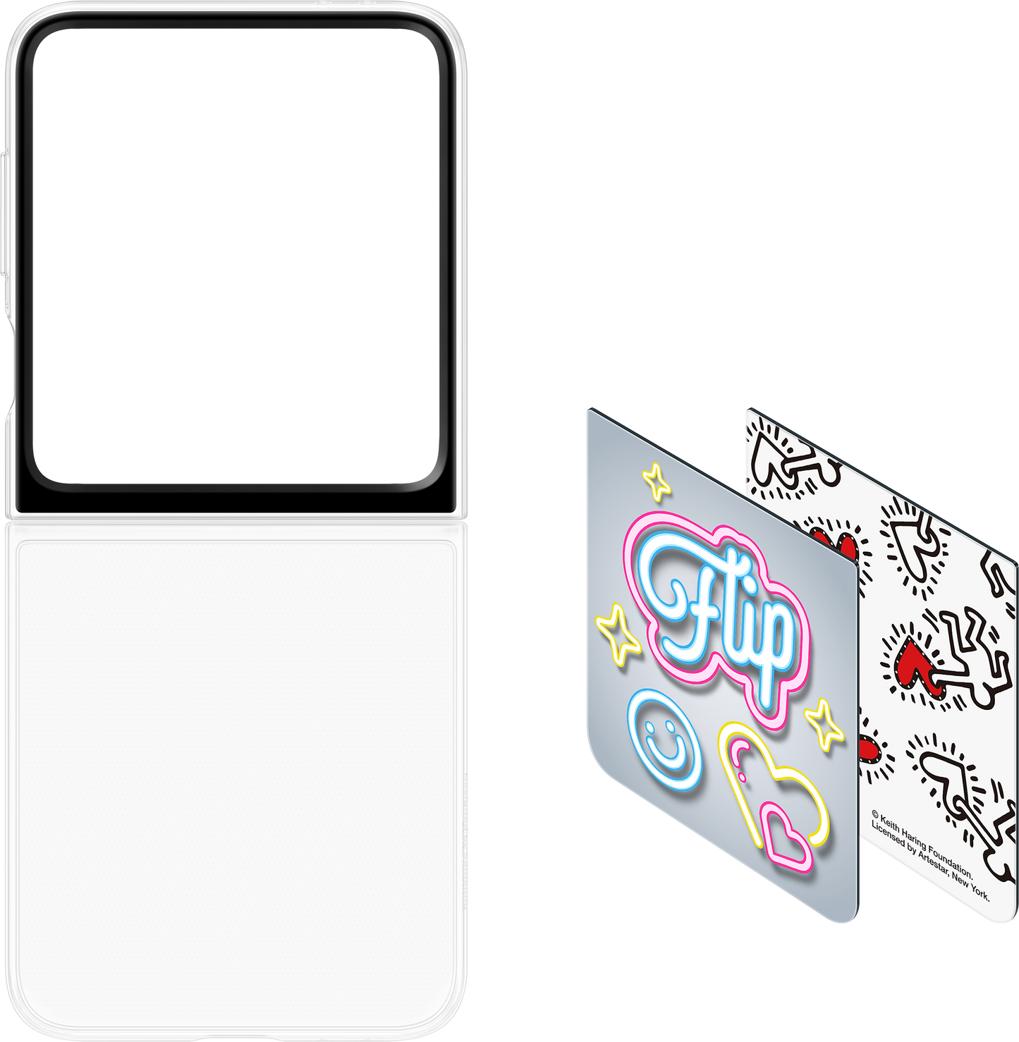 Cover for Samsung Galaxy Z Flip6 F741, FlipSuit Case, White EF-ZF741CWEGWW