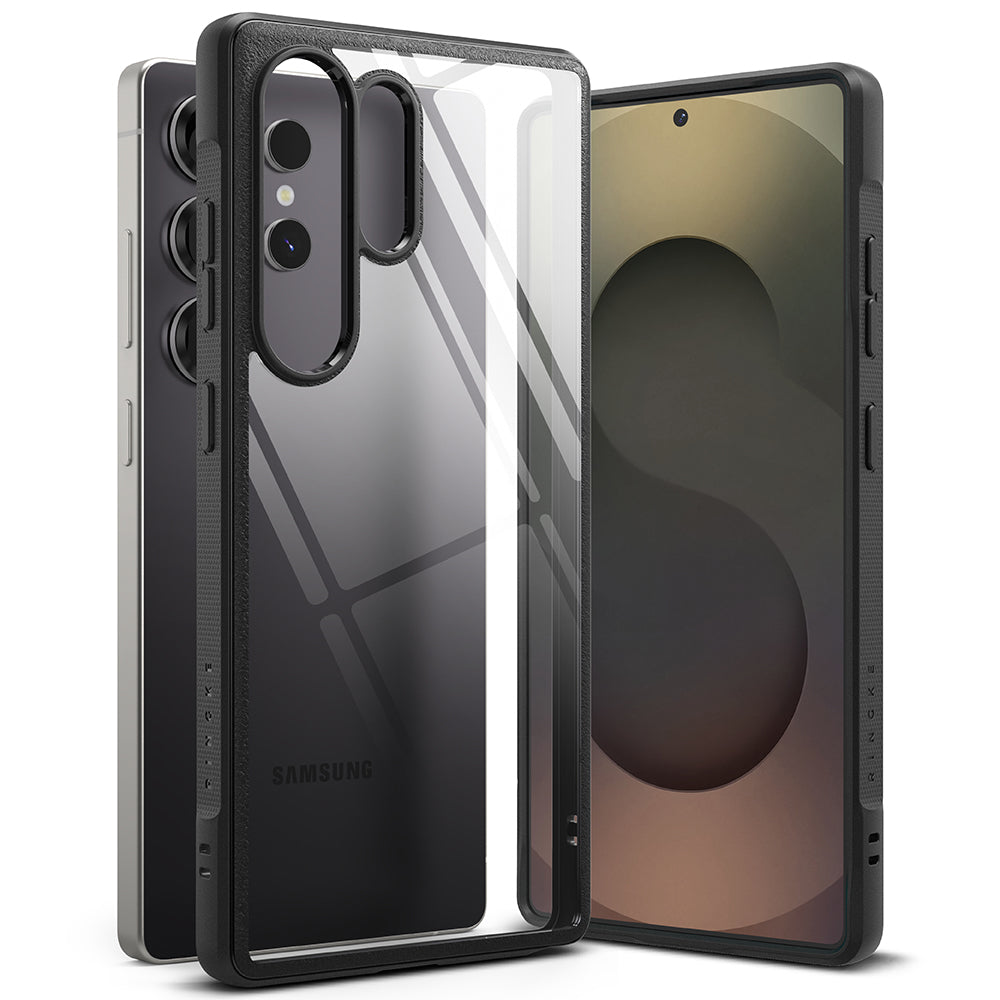Hoesje voor Samsung Galaxy S25 Ultra S938, Ringke, Fusion X, Zwart