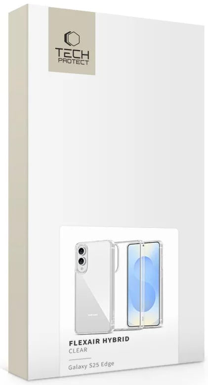 Hoes voor Samsung Galaxy S25 Edge S937, Tech-Protect, Flexair Hybrid, Transparant