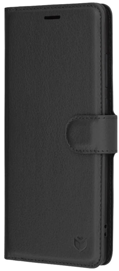 Case for Samsung Galaxy A56 A566, Techsuit, Leather Folio, Black