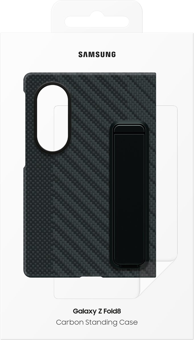 Hoes voor Samsung Galaxy Z Fold8 F971, Carbon Standing, Zwart EF-XF971SBEGWW