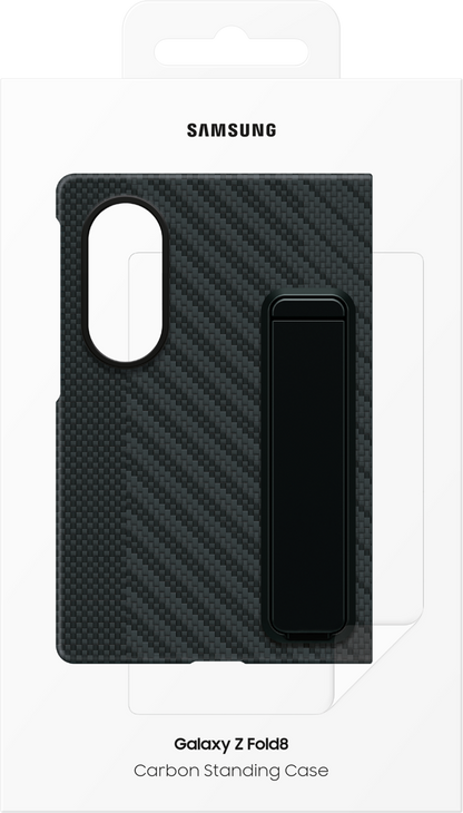 Hoes voor Samsung Galaxy Z Fold8 F971, Carbon Standing, Zwart EF-XF971SBEGWW