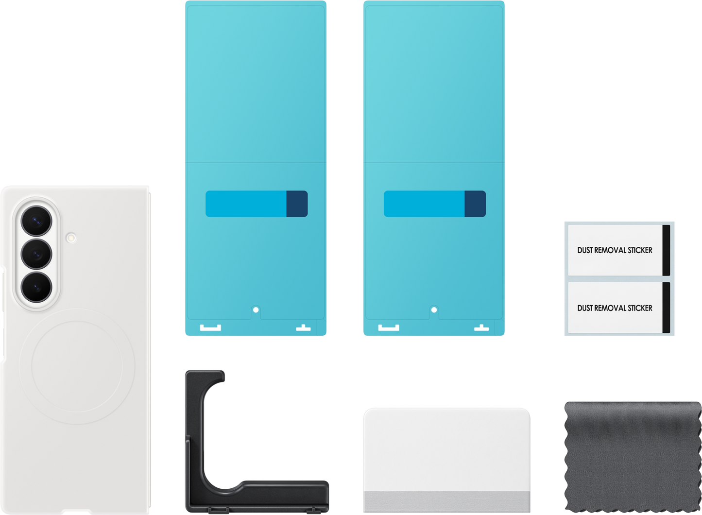 Hoes voor Samsung Galaxy Z Fold8 Ultra F976, Silicone Magnet Case, Wit EF-EF976CWEGWW