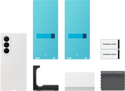 Hoes voor Samsung Galaxy Z Fold8 Ultra F976, Silicone Magnet Case, Wit EF-EF976CWEGWW