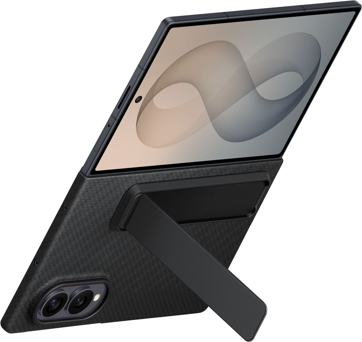 Hoes voor Samsung Galaxy Z Fold8 F971, Carbon Standing, Zwart EF-XF971SBEGWW
