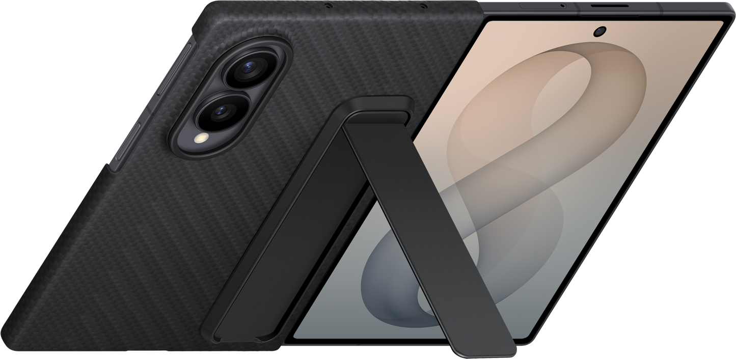 Hoes voor Samsung Galaxy Z Fold8 F971, Carbon Standing, Zwart EF-XF971SBEGWW