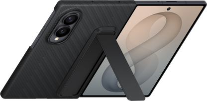 Hoes voor Samsung Galaxy Z Fold8 F971, Carbon Standing, Zwart EF-XF971SBEGWW