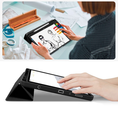 Hoes voor Samsung Galaxy Tab A11 / Tab A9, Tech-Protect, SC PEN Hybrid, Zwart