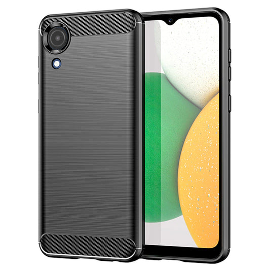 Hoes voor Samsung Galaxy A03 Core A032, Techsuit, Carbon, Zwart