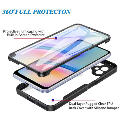 Hoes voor Samsung Galaxy A05 A055, Techsuit, ColorVerse 360, Paars