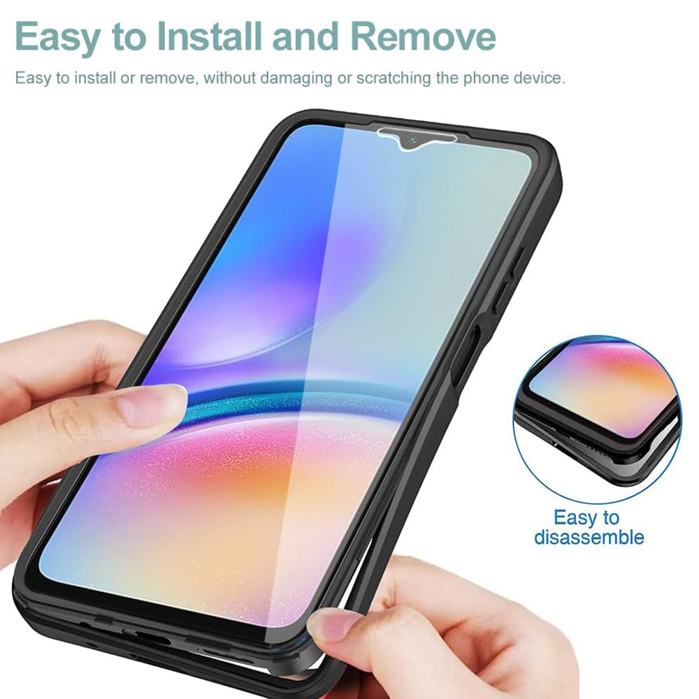 Hoes voor Samsung Galaxy A05 A055, Techsuit, ColorVerse 360, Zwart