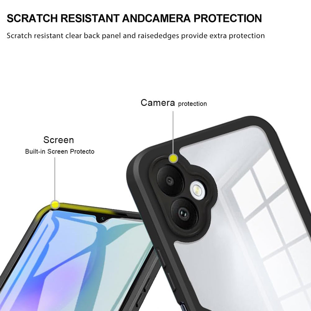 Hoes voor Samsung Galaxy A05 A055, Techsuit, ColorVerse 360, Zwart