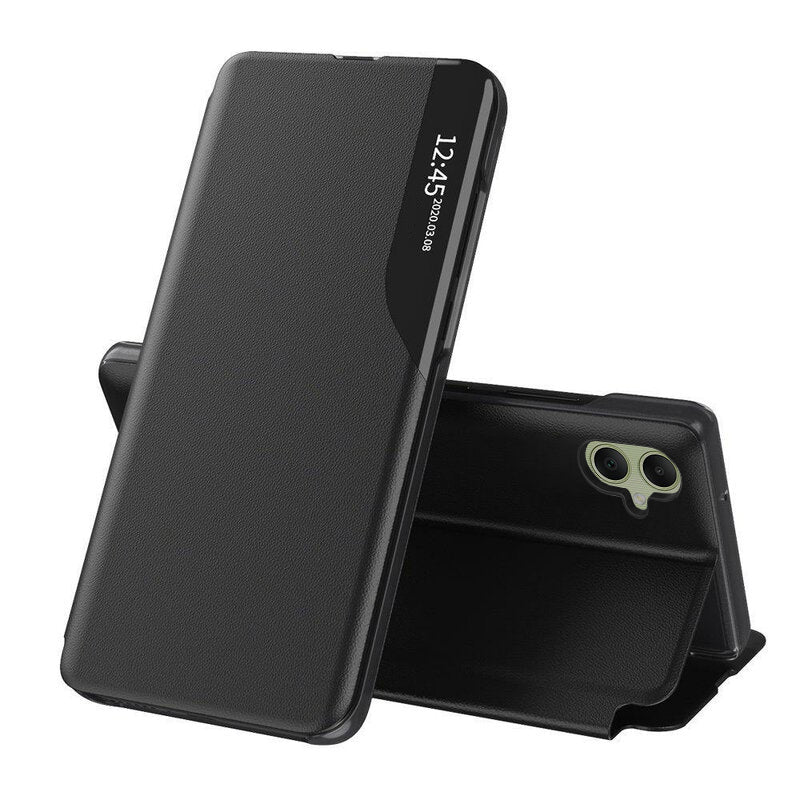 Hoes voor Samsung Galaxy A05 A055, Techsuit, eFold, Zwart