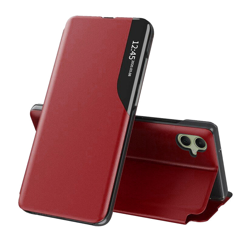 Hoes voor Samsung Galaxy A05 A055, Techsuit, eFold, Rood