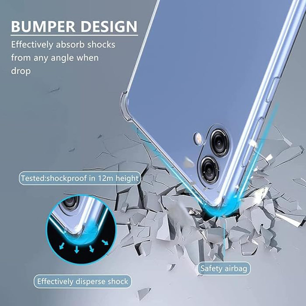 Hoesje voor Samsung Galaxy A05 A055, Techsuit, Schokbestendig Helder, Transparant