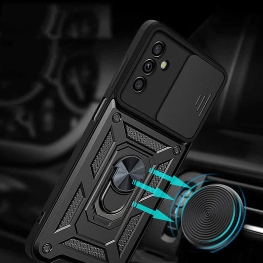 Hoes voor Samsung Galaxy A05s A057, Techsuit, CamShield, Zwart