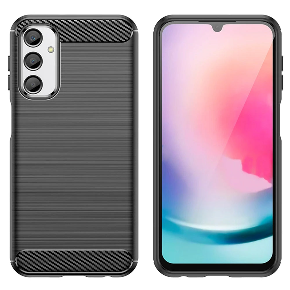 Hoes voor Samsung Galaxy A05s A057, Techsuit, Carbon, Zwart