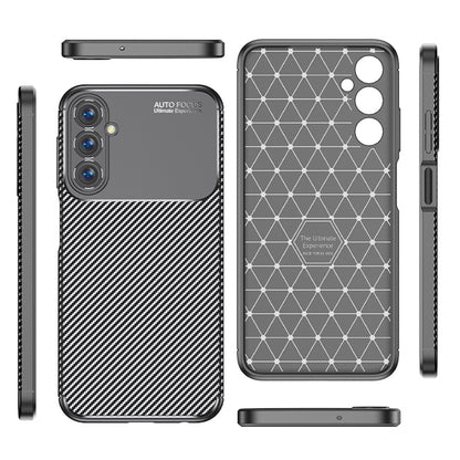 Hoes voor Samsung Galaxy A05s A057, Techsuit, CarbonFiber, Zwart