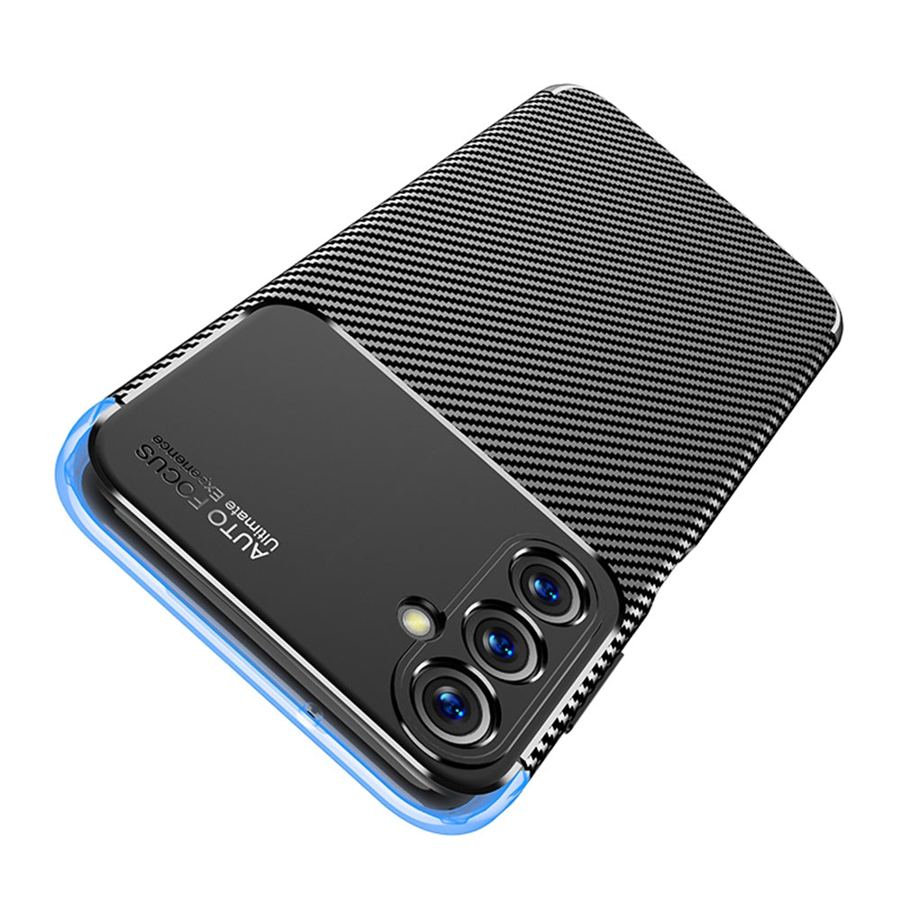 Hoes voor Samsung Galaxy A05s A057, Techsuit, CarbonFiber, Zwart