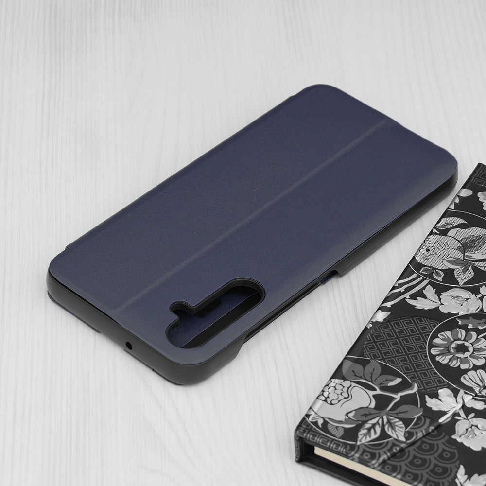 Hoes voor Samsung Galaxy A05s A057, Techsuit, eFold, Donkerblauw