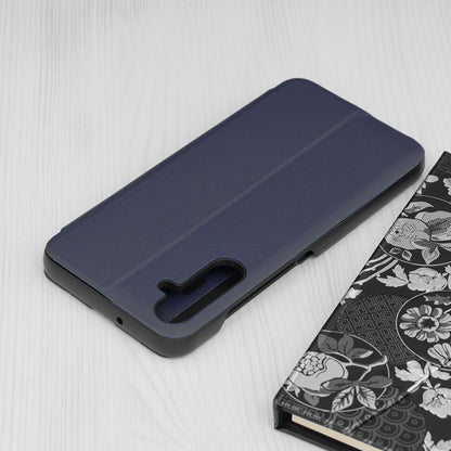 Hoes voor Samsung Galaxy A05s A057, Techsuit, eFold, Donkerblauw