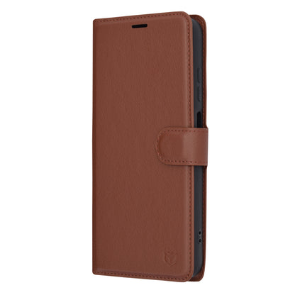 Hoesje voor Samsung Galaxy A05s A057, Techsuit, Leather Folio, Bruin