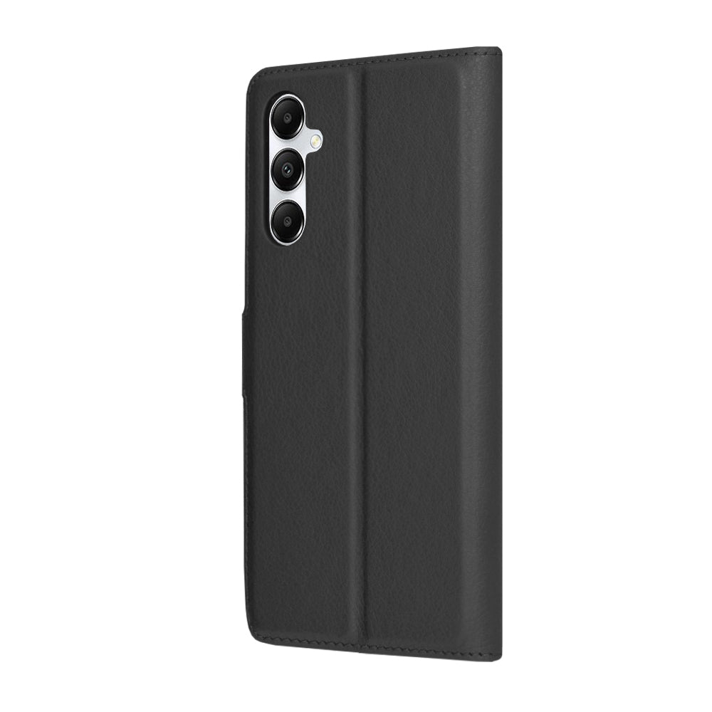 Hoes voor Samsung Galaxy A05s A057, Techsuit, Leather Folio, Zwart