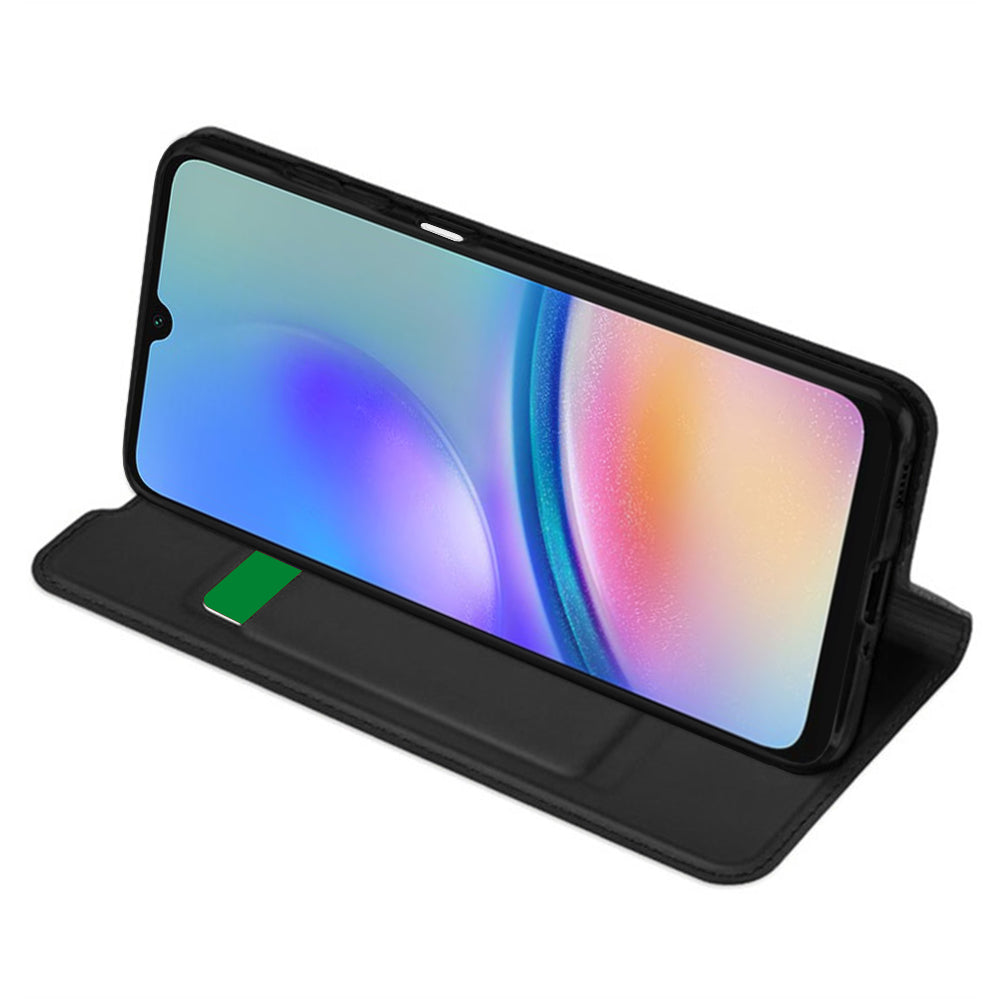 Hoes voor Samsung Galaxy A05s A057, Techsuit, Magskin Book, Zwart