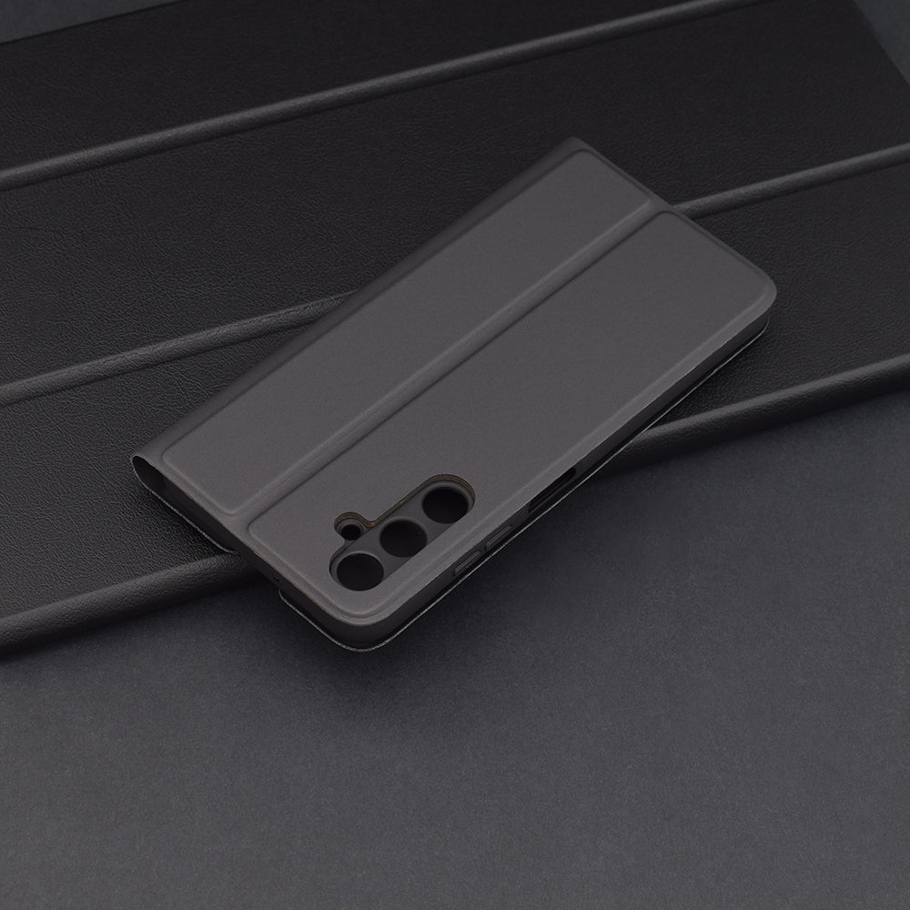 Hoes voor Samsung Galaxy A05s A057, Techsuit, Magskin Book, Zwart
