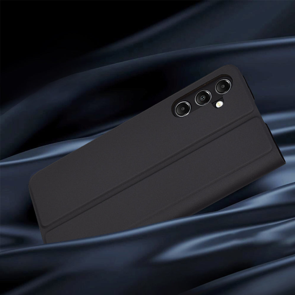 Hoes voor Samsung Galaxy A05s A057, Techsuit, Magskin Book, Zwart