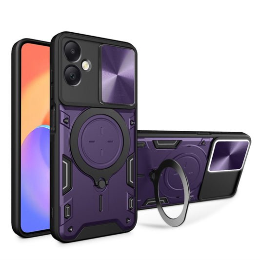 Hoes voor Samsung Galaxy A06 A065, Techsuit, CamGuard Pro, Paars