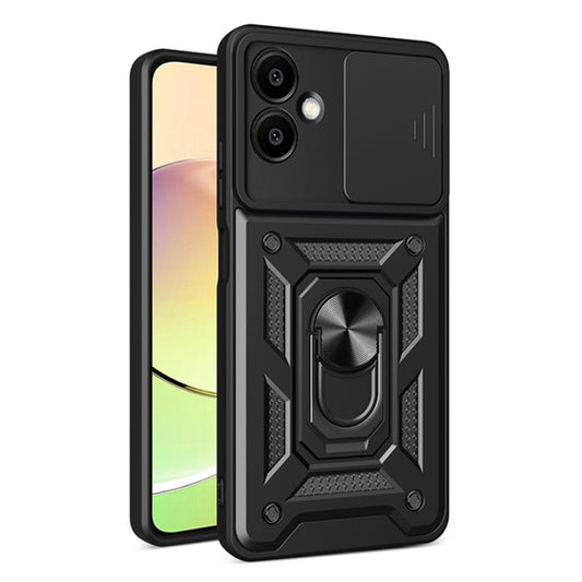 Hoes voor Samsung Galaxy A06 A065, Techsuit, CamShield, Zwart