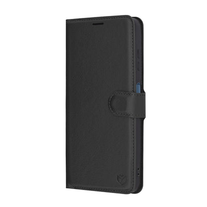 Hoes voor Samsung Galaxy A06 A065, Techsuit, Leather Folio, Zwart