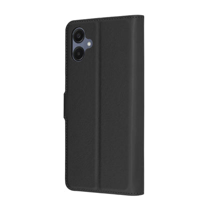 Hoes voor Samsung Galaxy A06 A065, Techsuit, Leather Folio, Zwart
